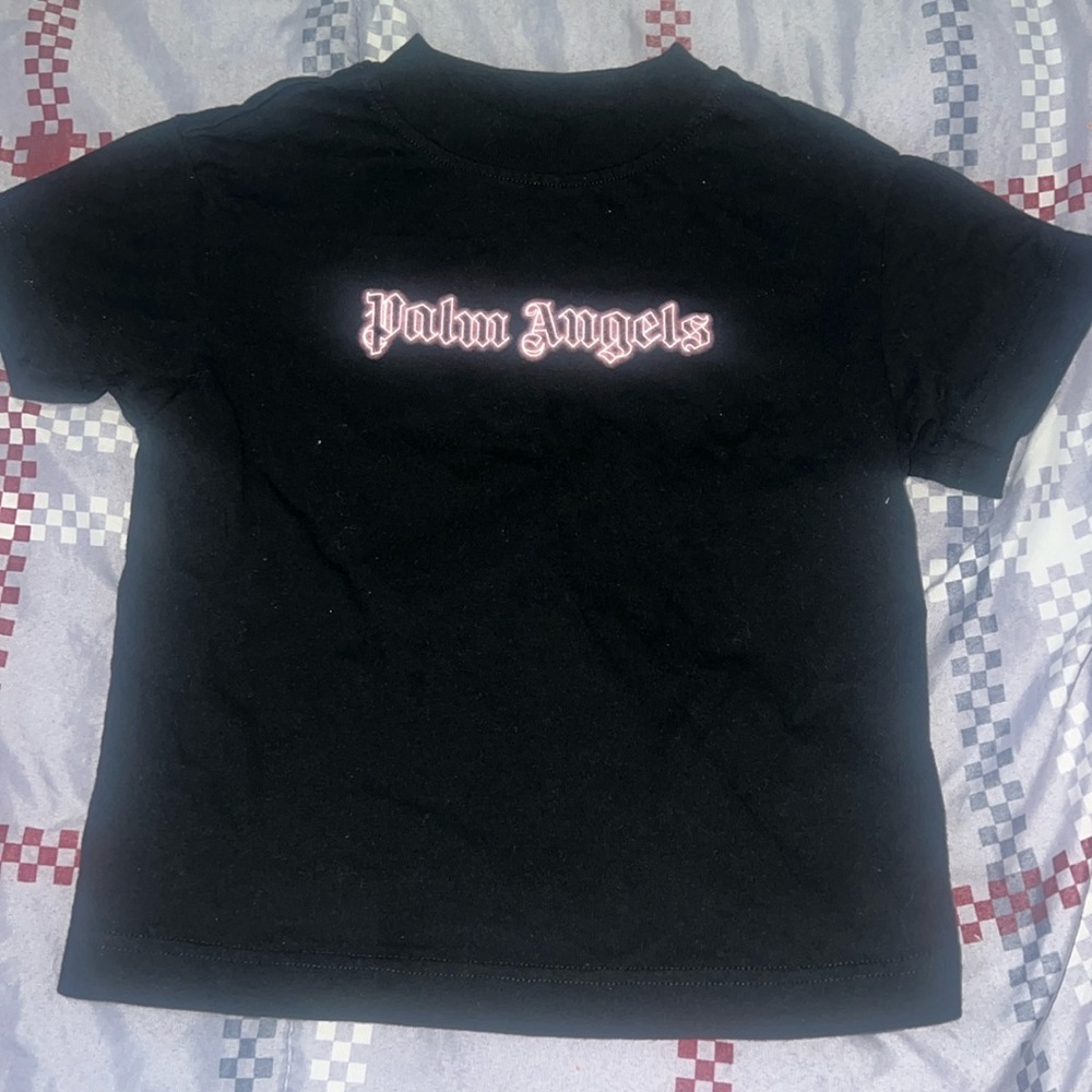 Palm Angels Black and pink reflect shirt size 4T
